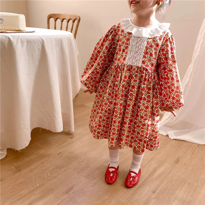 Korean style spring cute girls lace patchwork dress kids girl long sleeve casual princess dresses
Korean style spring cute girls lace patchwork dress kids girl long sleeve casual princess dresses