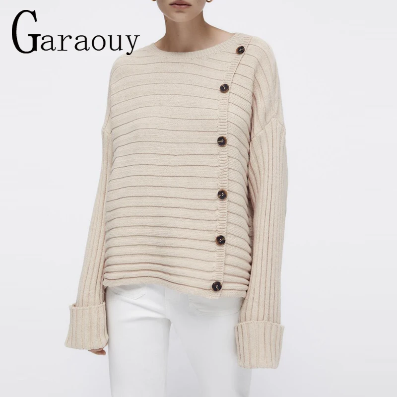 Новинка осени 2021, женская одежда, модный вязаный свитер в западном стиле с длинным рукавом и декоративными пряжками в рубчик, свободный рука... 
Новинка осени 2021, женская одежда, модный вязаный свитер в западном стиле с длинным рукавом и декоративными пряжками в рубчик, свободный рука...