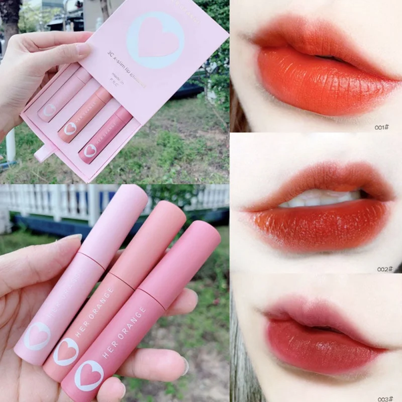 3 Color/Set Hot Lip Gloss Makeup Liquid Lipstick Non-stick Surface Tint Moisturizing Lipgloss Lip Glaze Lasting
3 Color/Set Hot Lip Gloss Makeup Liquid Lipstick Non-stick Surface Tint Moisturizing Lipgloss Lip Glaze Lasting