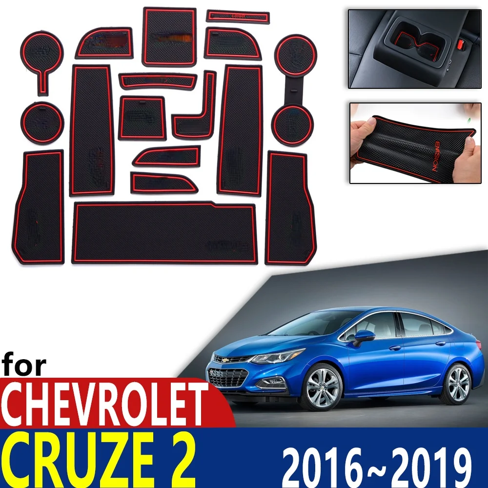 Anti-Slip Rubber Cup Cushion Door Groove Mat for Chevrolet Cruze 2 MK2 Chevy Sedan Hatch 2016~2019 Accessories mat for phone
Anti-Slip Rubber Cup Cushion Door Groove Mat for Chevrolet Cruze 2 MK2 Chevy Sedan Hatch 2016~2019 Accessories mat for phone