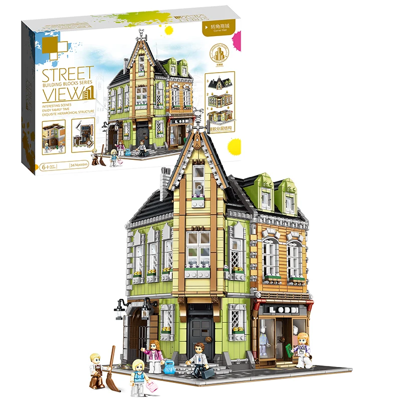 QL0919 Creator The Corner Mall Market Expert фигурки строительные блоки кирпичики город Вид