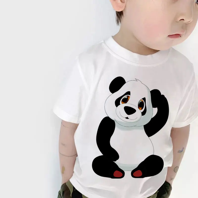 2020 Children Round Neck Shirt Cute Panda Bear Pattern Print T-shirt Girl Short Sleeve Boys T Shirts Casual Design Kids Clothes
2020 Children Round Neck Shirt Cute Panda Bear Pattern Print T-shirt Girl Short Sleeve Boys T Shirts Casual Design Kids Clothes