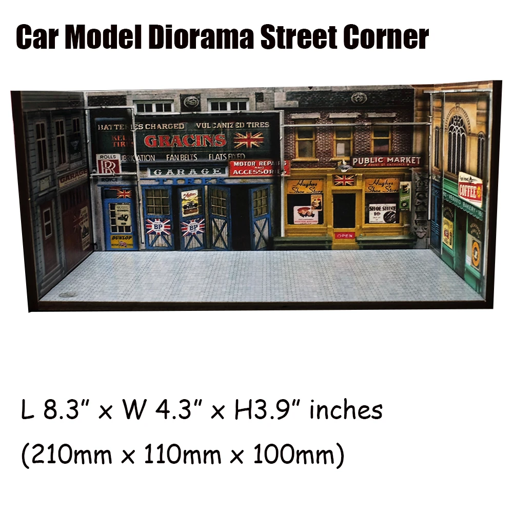 Модель литая автомобиля 1/64 Фотофон для фотосъемки с изображением уличных углов