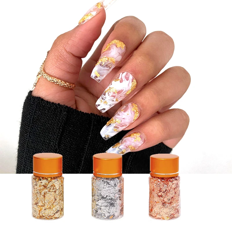 1Pcs 3 Color Metallic Foil Flakes Gilding Flakes ∙ Nail Art ∙ Arts & Crafts ∙ Metallic Flakes ∙ Metal Flakes ∙ Finnabair Flakes
1Pcs 3 Color Metallic Foil Flakes Gilding Flakes ∙ Nail Art ∙ Arts & Crafts ∙ Metallic Flakes ∙ Metal Flakes ∙ Finnabair Flakes