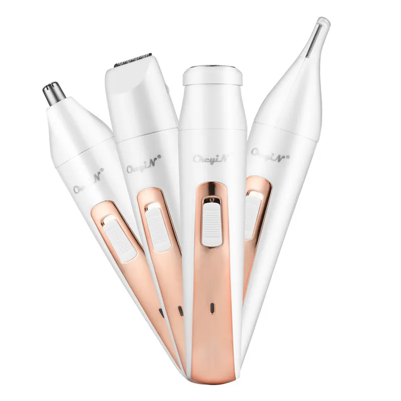 4 In 1 USB Rechargeble Hair Remover Women Eyebrow Trimmer Stainless Steel Blade Nose Hair Trimmer Clipper Shaver Limit Combs
4 In 1 USB Rechargeble Hair Remover Women Eyebrow Trimmer Stainless Steel Blade Nose Hair Trimmer Clipper Shaver Limit Combs
