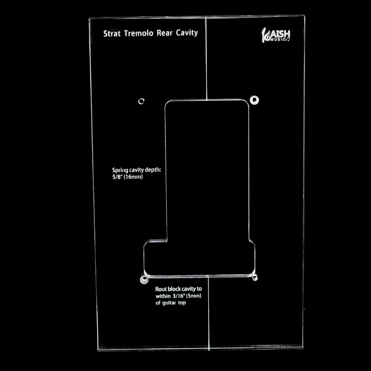 KAISH Acrylic Tremolo Bridge Routing Template Front and Rear Template Set for Traditional ST Style/ for FR Guitars
KAISH Acrylic Tremolo Bridge Routing Template Front and Rear Template Set for Traditional ST Style/ for FR Guitars