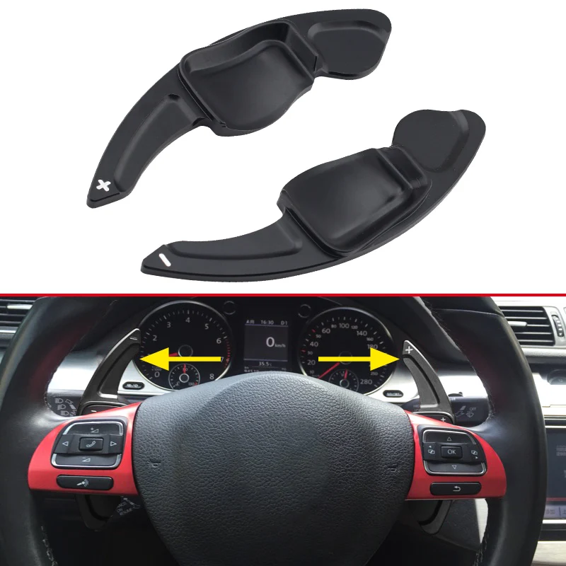 Весло переключения передач на руль для Volkswagen VW Passat B7 Golf 6 R/GTI/GTD Polo Touareg Tiguan Scirocco Eos