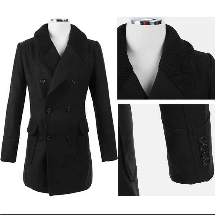 Men's Free Shipping New Winter Long Paragraph Men Slim Black Woolen Coat Male Jackets / S-3xl
Men's Free Shipping New Winter Long Paragraph Men Slim Black Woolen Coat Male Jackets / S-3xl