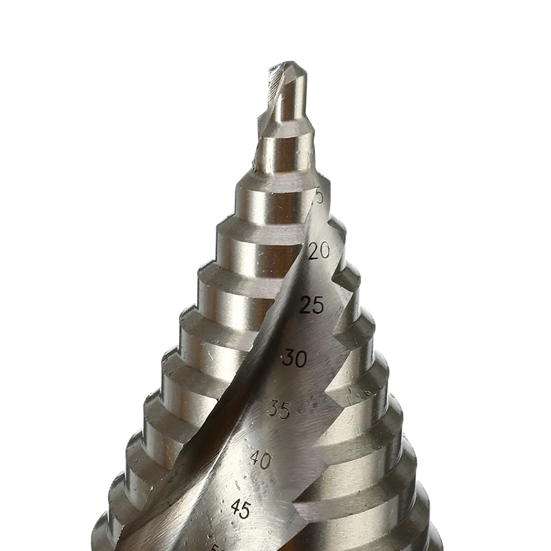 12 Steps Cone Drill Bits Hole Cutter Bit Set 6-60mm Fluted Edges HSS Step Drill Bit Reamer Triangle Shank Wood Metal Drilling
12 Steps Cone Drill Bits Hole Cutter Bit Set 6-60mm Fluted Edges HSS Step Drill Bit Reamer Triangle Shank Wood Metal Drilling