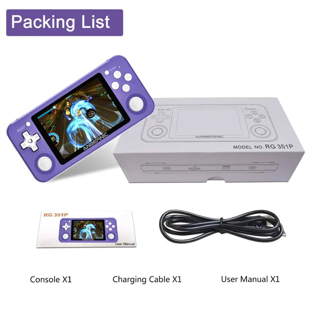 RG351P Portable Handheld Retro Game PS1 RK3326 64G Open Source System 3.5 inch IPS Screen Game Console 2400 Games
RG351P Portable Handheld Retro Game PS1 RK3326 64G Open Source System 3.5 inch IPS Screen Game Console 2400 Games