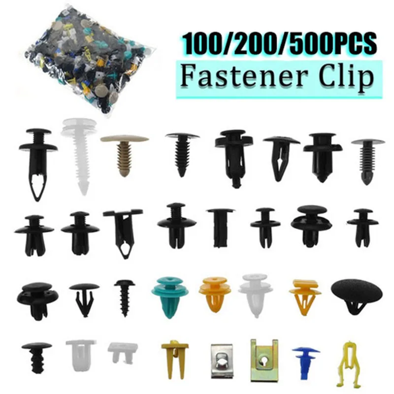 100/200/500Pcs Car Clips Fastener Screws Bumper Interior Decoration Auto Fastener Clip random mixing universal plastic
100/200/500Pcs Car Clips Fastener Screws Bumper Interior Decoration Auto Fastener Clip random mixing universal plastic