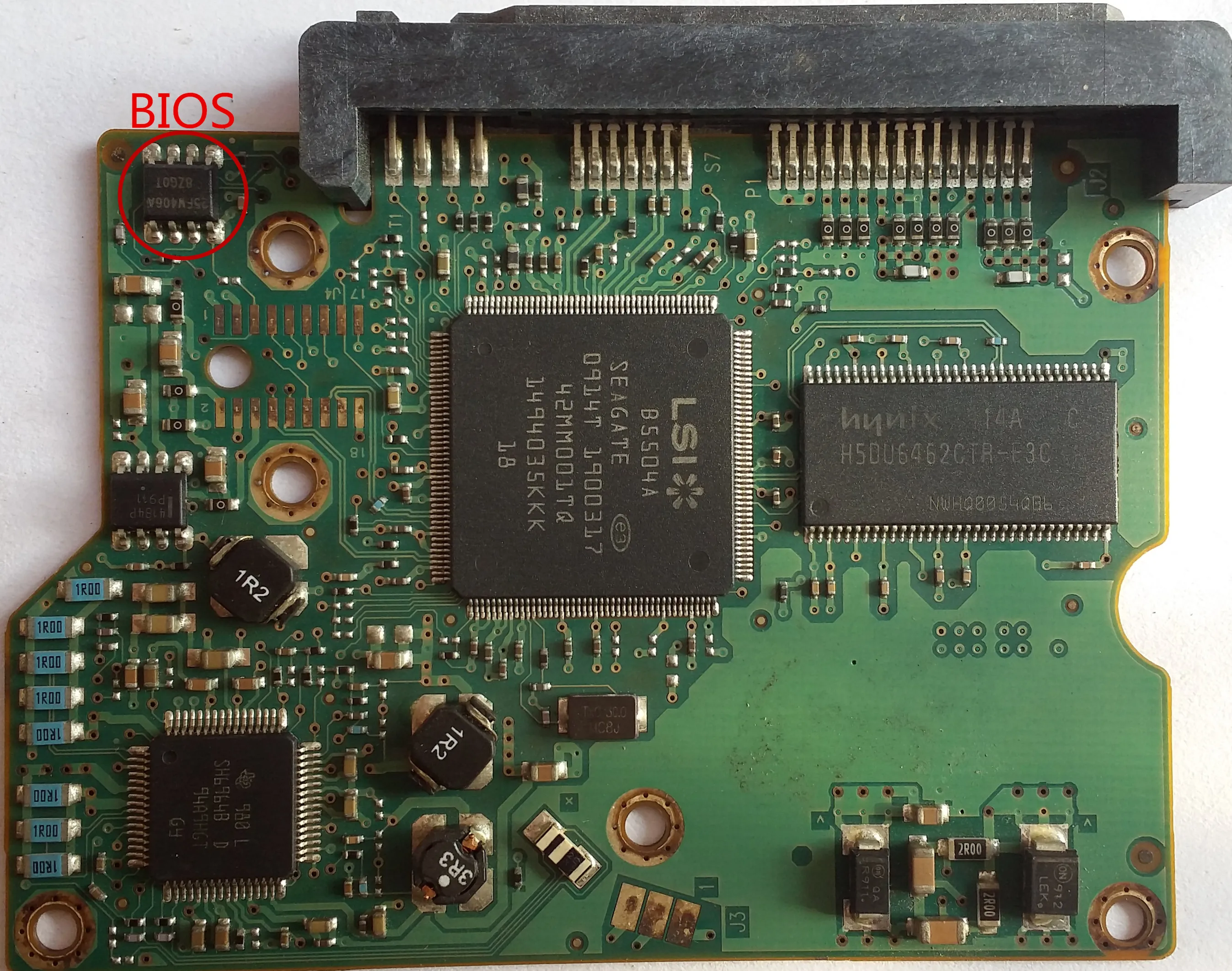 100508882 REV A HDD PCB Логическая плата хорошее тестирование печатная жесткого диска 250G