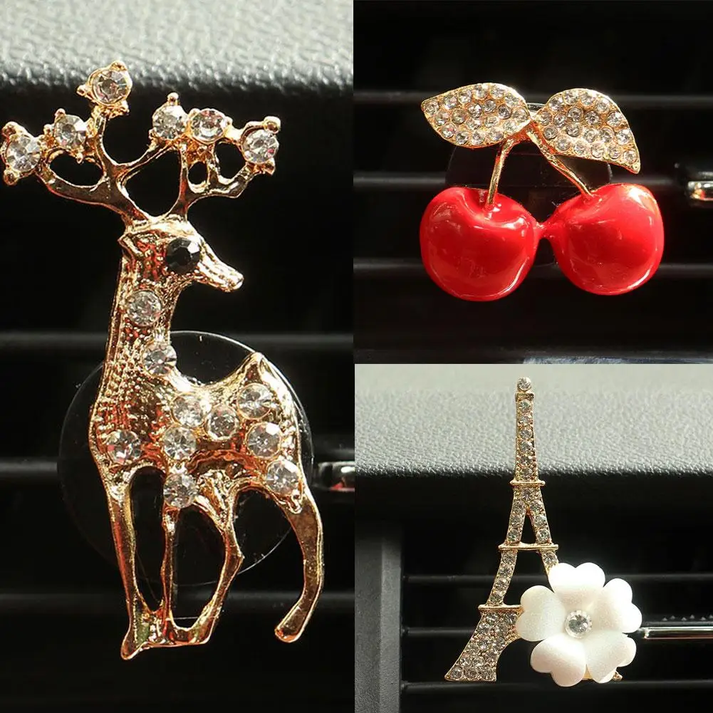 Deer Tower Cherry Rhinestone Car Air Outlet Fragrance Perfume Clip Freshener 2020
Deer Tower Cherry Rhinestone Car Air Outlet Fragrance Perfume Clip Freshener 2020