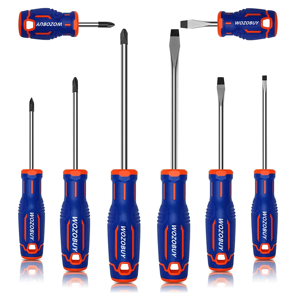 Magnetic Screwdrivers Set 8 PCS Includes Phillips Head Screwdriver and Flat Head Screwdriver, for Home Repair,Improvement,Craft.
Magnetic Screwdrivers Set 8 PCS Includes Phillips Head Screwdriver and Flat Head Screwdriver, for Home Repair,Improvement,Craft.