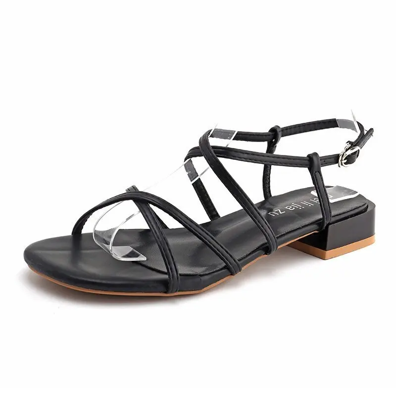2021 Summer Fashion Women's One-shaped Buckle Round Toe Solid Color Open Toe Casual Sandals Low-heeled High-heeled Shoes 35-40
2021 Summer Fashion Women's One-shaped Buckle Round Toe Solid Color Open Toe Casual Sandals Low-heeled High-heeled Shoes 35-40