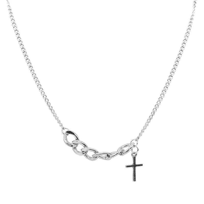 Fashion Christianity Cross Personality Alloy Fancy Chain Simple Plain Silver Color Metal Necklaces For Women 2020 Pendant
Fashion Christianity Cross Personality Alloy Fancy Chain Simple Plain Silver Color Metal Necklaces For Women 2020 Pendant