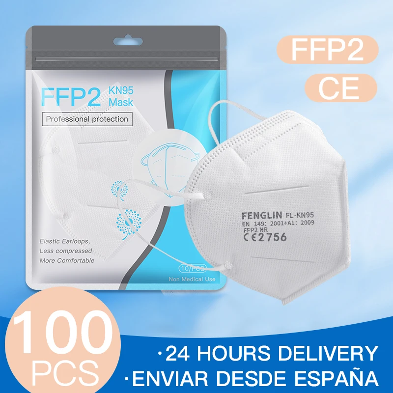 100PCS FFP2 Mask Face Masque Facial máscara Protect Mascarillas Filtration Anti Flu ffp2mask kn95mask Fast Shipping From Spain
100PCS FFP2 Mask Face Masque Facial máscara Protect Mascarillas Filtration Anti Flu ffp2mask kn95mask Fast Shipping From Spain