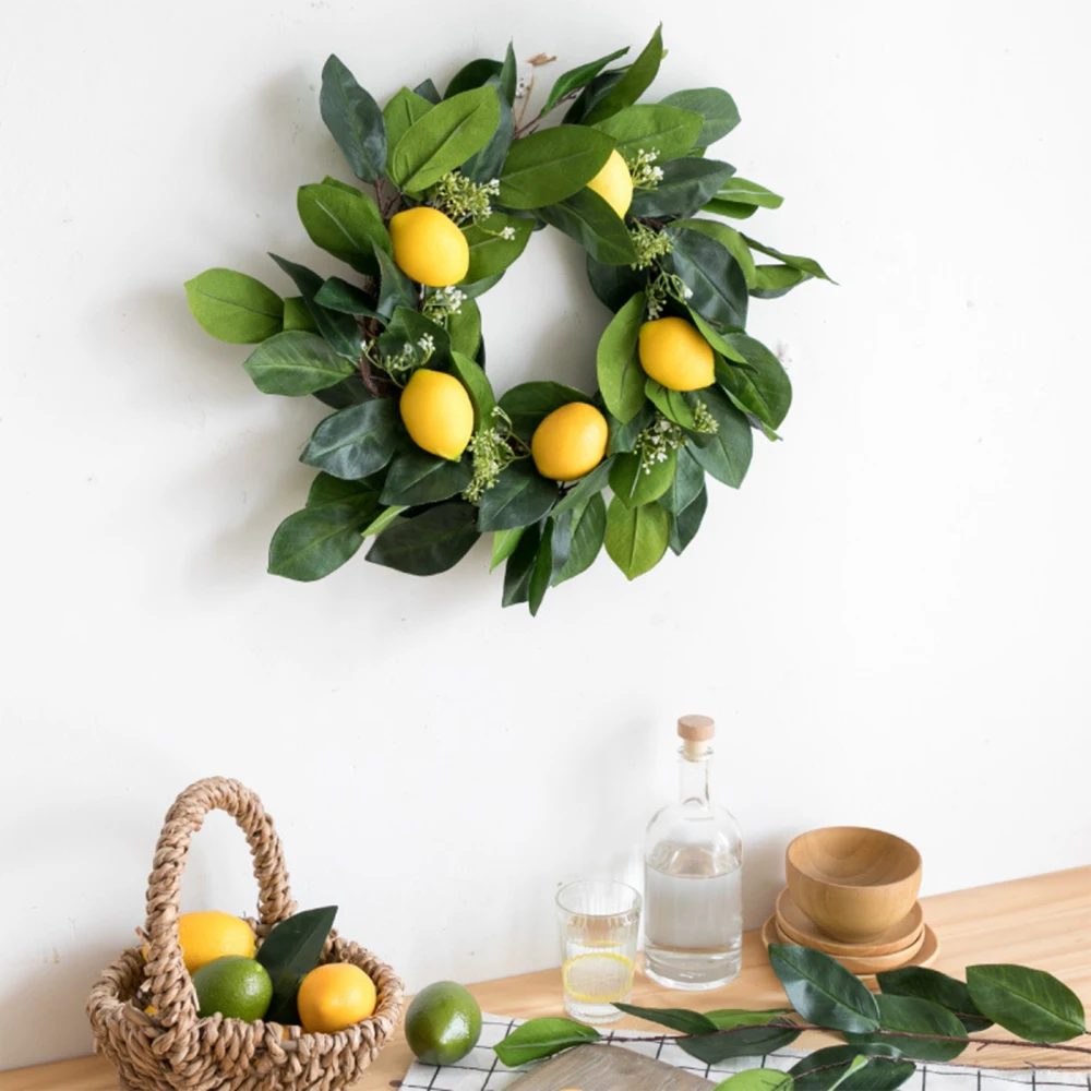 Lemon Simulation Hanging Vine Garland Lemons Fake Door Ornament Artificial Home Decorate Spring Wreath
Lemon Simulation Hanging Vine Garland Lemons Fake Door Ornament Artificial Home Decorate Spring Wreath