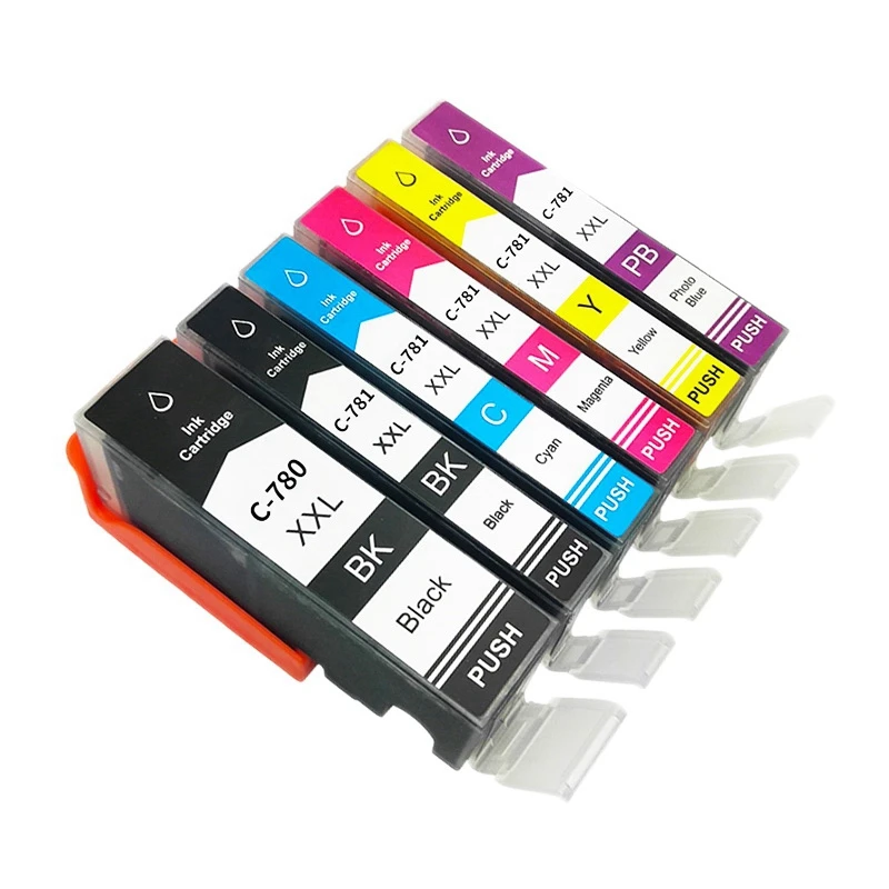 Printer Cartridges Chip Cartridge for Canon PGI780 XL CLI781XL Ink Cartridge TS707 TR8570 TS8170 TS8270 TS9170,6 Pcs
Printer Cartridges Chip Cartridge for Canon PGI780 XL CLI781XL Ink Cartridge TS707 TR8570 TS8170 TS8270 TS9170,6 Pcs