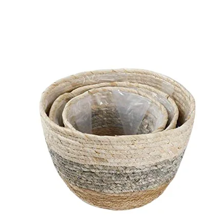 Hand-woven Flower Basket Vintage Rattan Planter Basket Breathable Durable Decoration For Home Garden Courtyard
Hand-woven Flower Basket Vintage Rattan Planter Basket Breathable Durable Decoration For Home Garden Courtyard