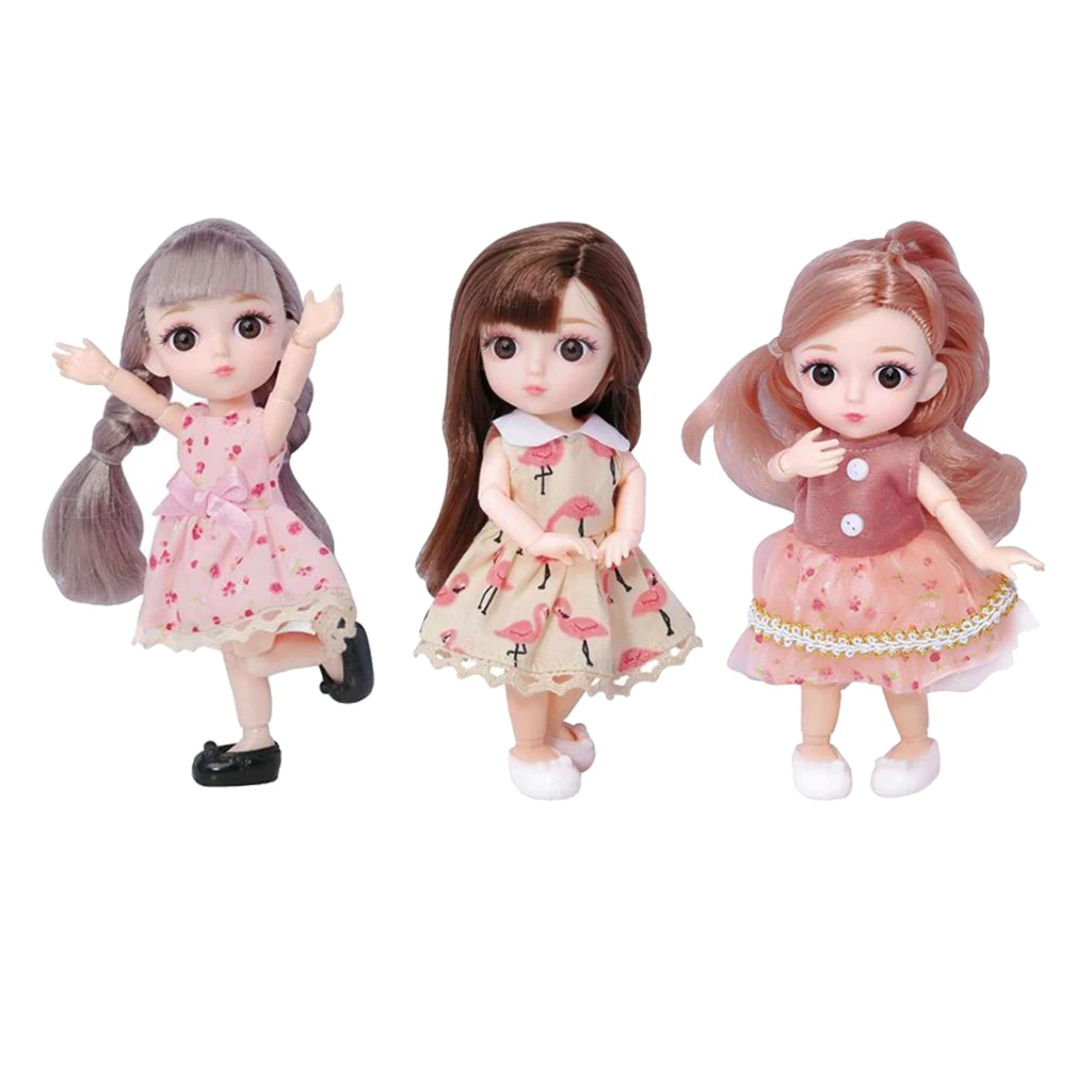 3x 12 Joints 16cm Baby Doll Long Hair Fashion For Toy Girls Gift Accs
3x 12 Joints 16cm Baby Doll Long Hair Fashion For Toy Girls Gift Accs