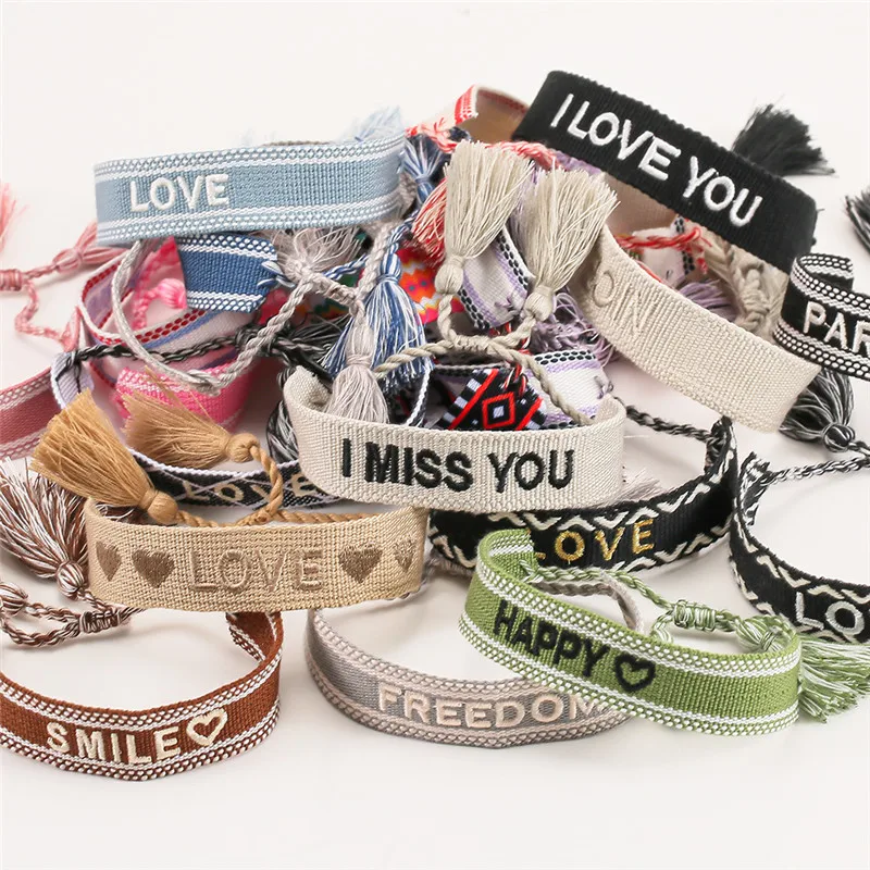 1Pcs Bohemian Vintage Braided Bangles Embroidery Tassel Bracelets For Women Men Adjustable Handwork Woven Bangle
1Pcs Bohemian Vintage Braided Bangles Embroidery Tassel Bracelets For Women Men Adjustable Handwork Woven Bangle
