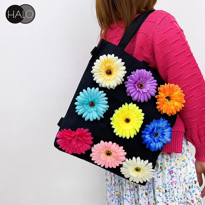 Colorful Flower Women Canvas Shopping Bag Large Capacity Women Messenger Bags Purses and Handbags Clutch Bag Purse Female 2021
Colorful Flower Women Canvas Shopping Bag Large Capacity Women Messenger Bags Purses and Handbags Clutch Bag Purse Female 2021