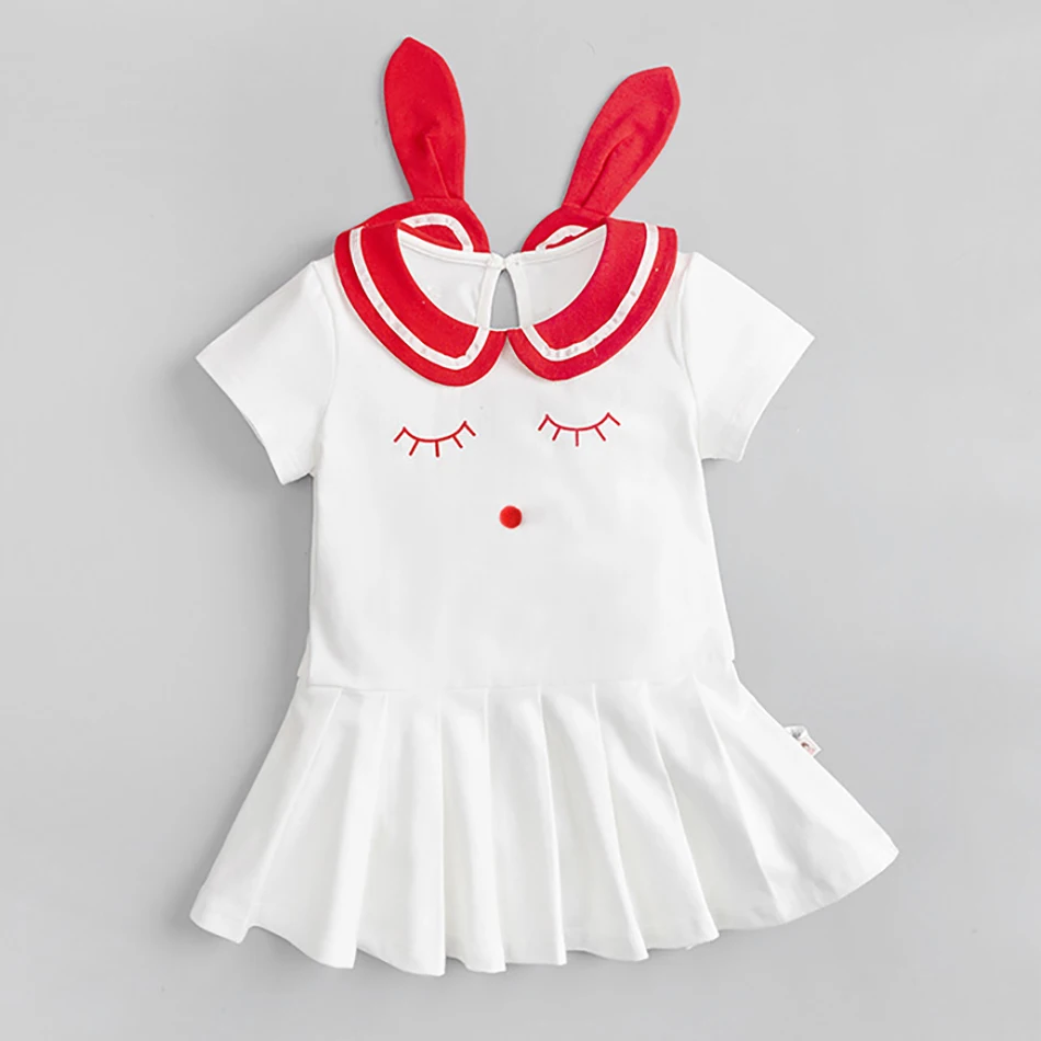 Princess Dress Outfits Summer Girl White Dresses Korean Birthday Party Kids' Rabbit Skirt Children's Casual Clothing платье 2021
Princess Dress Outfits Summer Girl White Dresses Korean Birthday Party Kids' Rabbit Skirt Children's Casual Clothing платье 2021