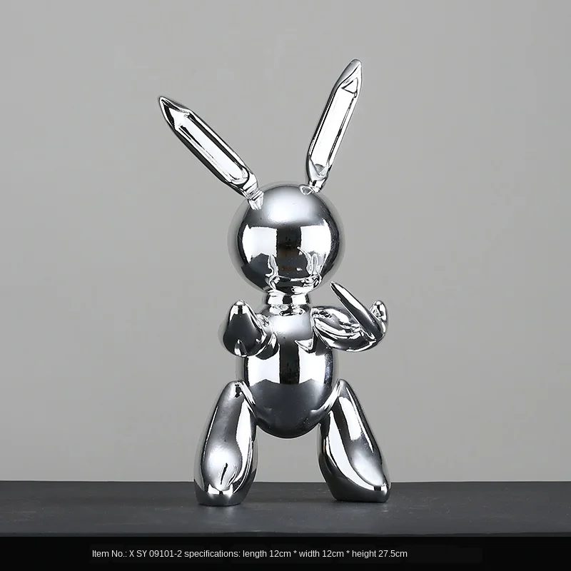 Creative Modern Plating Balloon rabbit Crafts Sculpture Simple Home Living room Bedroom Decoration Desktop Flocking Adornment
Creative Modern Plating Balloon rabbit Crafts Sculpture Simple Home Living room Bedroom Decoration Desktop Flocking Adornment