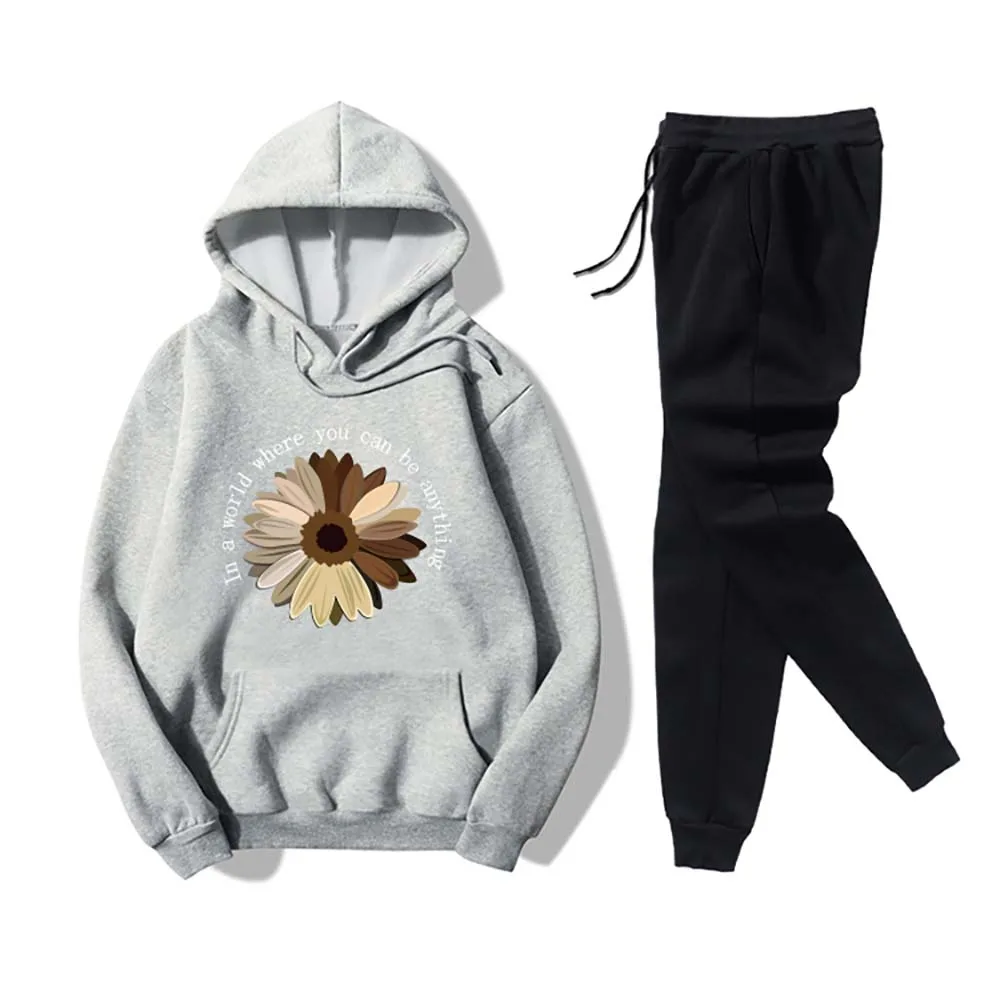 Womens Hoodies Swearpants set Long Sleeve Floral Hooded and Trousers Tracksuits Sets Casual Running Sportswear Two Piece Suit
Womens Hoodies Swearpants set Long Sleeve Floral Hooded and Trousers Tracksuits Sets Casual Running Sportswear Two Piece Suit