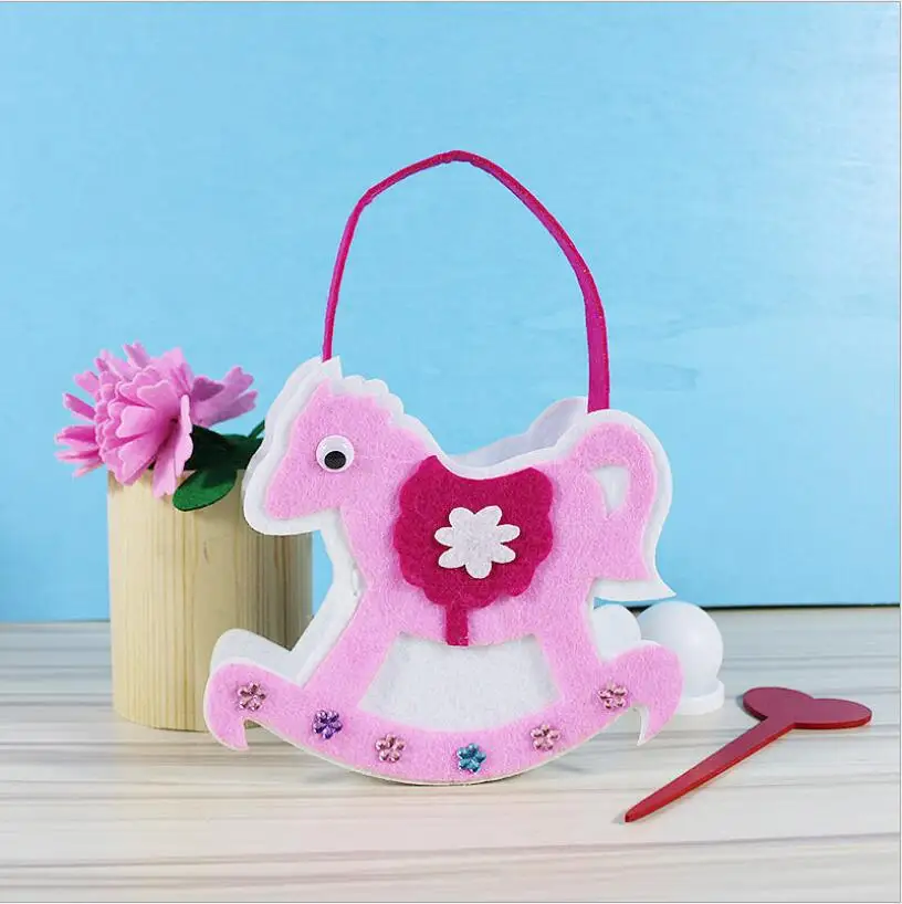 Non-Woven Fabric DIY Handbag Children Craft Toy Mini Bag Non-woven Cloth Colorful Handmade Bag Cartoon Animal Children Handbags
Non-Woven Fabric DIY Handbag Children Craft Toy Mini Bag Non-woven Cloth Colorful Handmade Bag Cartoon Animal Children Handbags