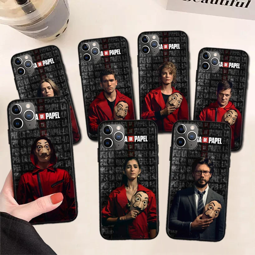 La Casa De Papel Money Heist Black Phone Case For Apple iPhone 11 13 Pro Max 12 Mini X XS XR 7 Plus 6 6S 8 + SE 5S Pattern Cover
La Casa De Papel Money Heist Black Phone Case For Apple iPhone 11 13 Pro Max 12 Mini X XS XR 7 Plus 6 6S 8 + SE 5S Pattern Cover