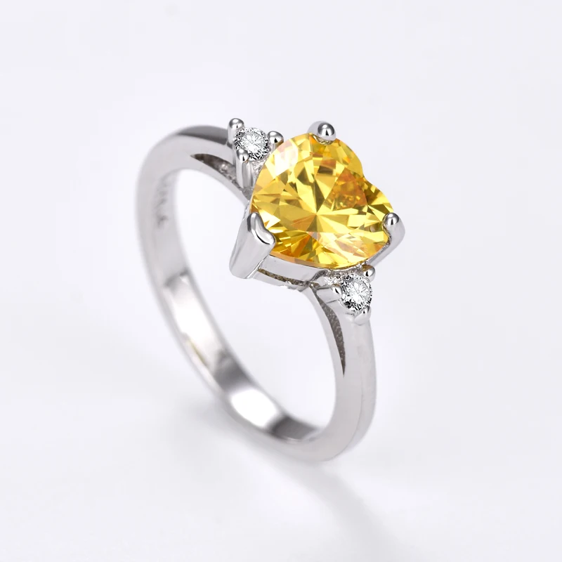 2020 Fashion Trend Heart Shape Yellow Cz Jewelry Rings Romantic Gift Rings for Women 2021 Trendy Jewelry
2020 Fashion Trend Heart Shape Yellow Cz Jewelry Rings Romantic Gift Rings for Women 2021 Trendy Jewelry