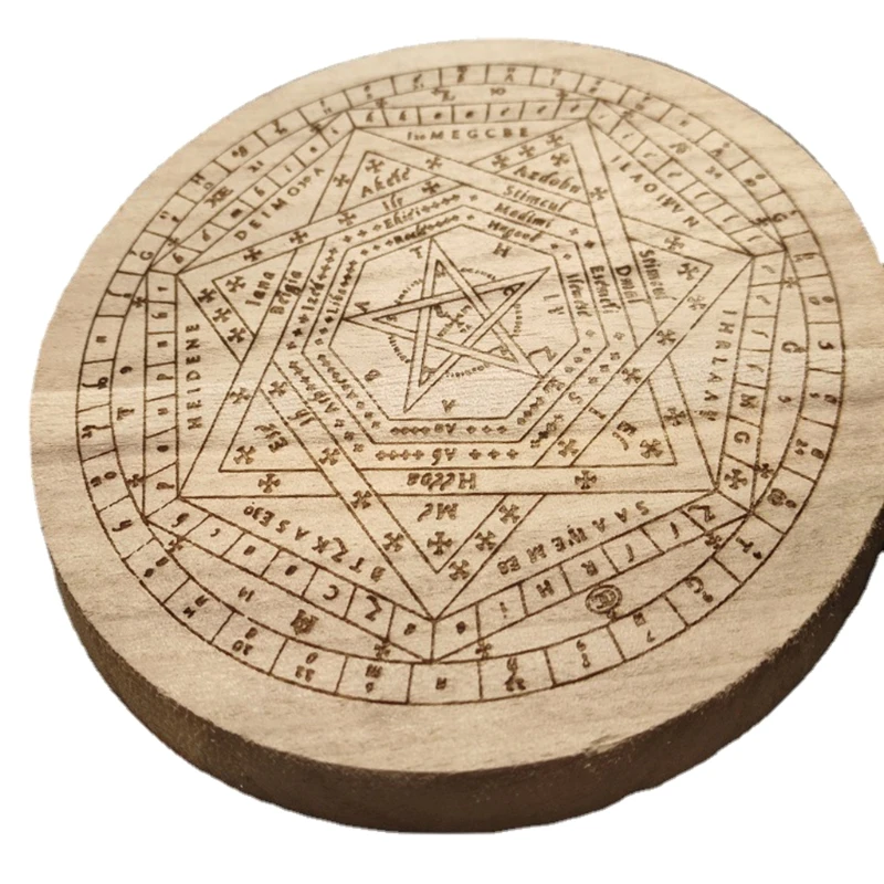 15cm Wood Round Altar Pad Ritual Divination Coaster Mat Witchcraft Supplies for Table Decorations Astrology Tool Props Ornaments
15cm Wood Round Altar Pad Ritual Divination Coaster Mat Witchcraft Supplies for Table Decorations Astrology Tool Props Ornaments