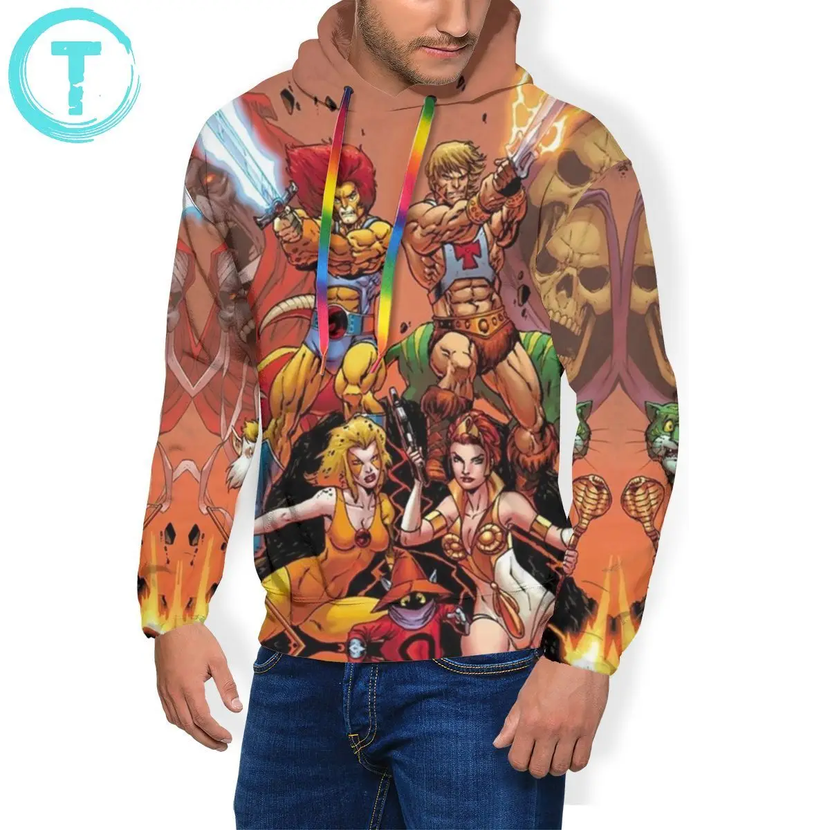 Thundercats Hoodie Thundercats Vs HiMan Hoodies Polyester Long Length Pullover Hoodie Grey Casual Men Hoodies
Thundercats Hoodie Thundercats Vs HiMan Hoodies Polyester Long Length Pullover Hoodie Grey Casual Men Hoodies
