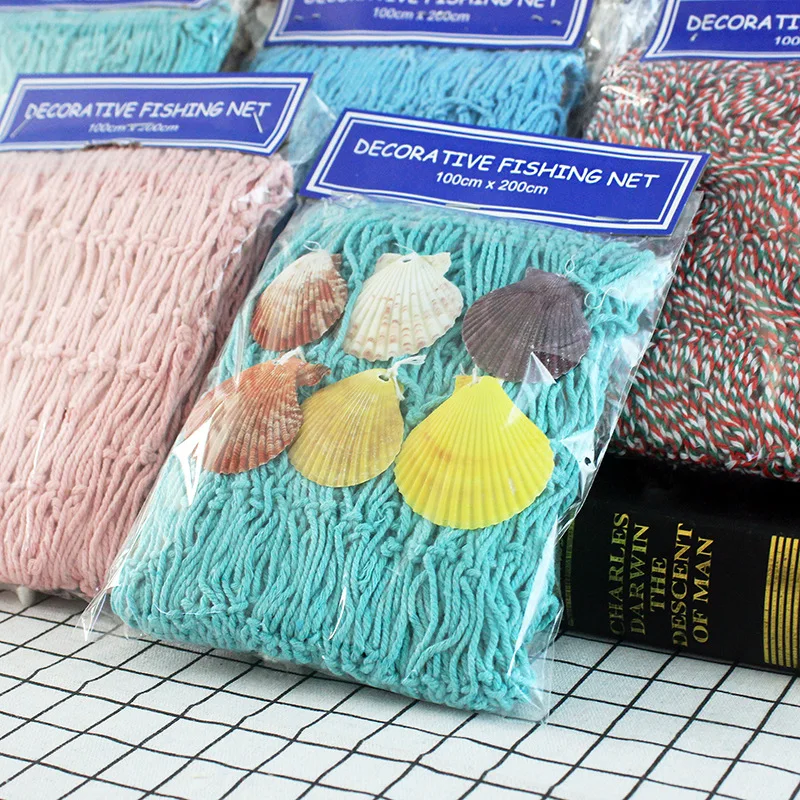 New Mediterranean Sea Style Arts And Crafts Big Hemp Rope Fishing Net Shell Originality Wall Pendant Hangings Home DIY Decor
New Mediterranean Sea Style Arts And Crafts Big Hemp Rope Fishing Net Shell Originality Wall Pendant Hangings Home DIY Decor
