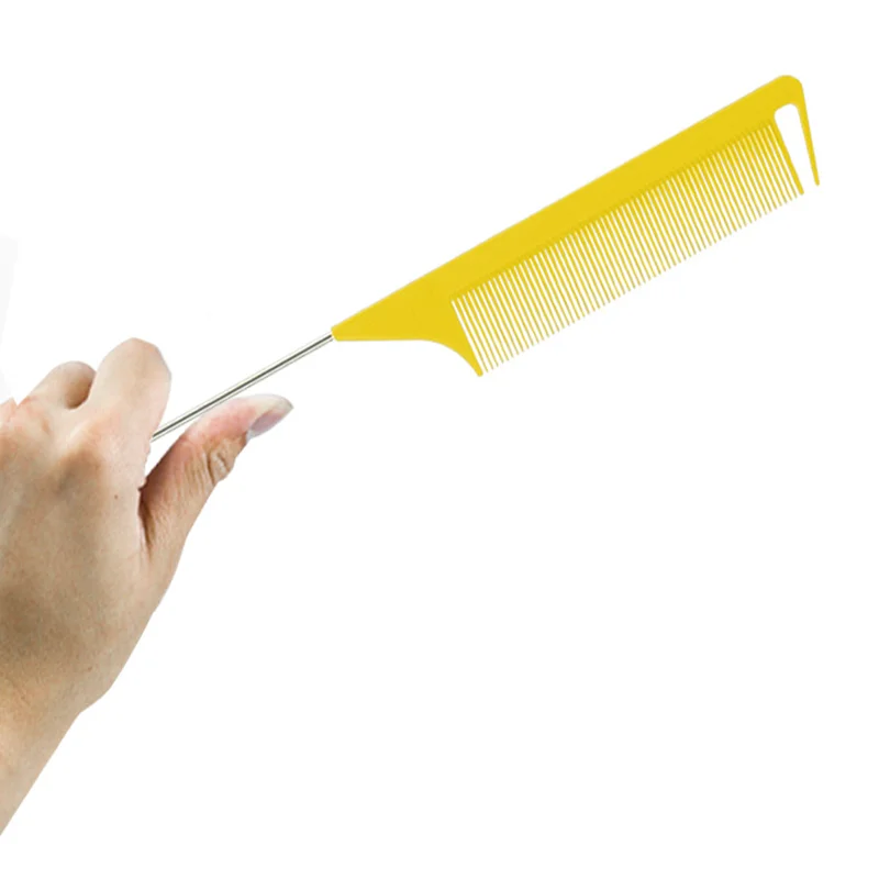 Highlight Fine-Tooth Hair Styling Comb Heat Resistant Pin Rat Tail Comb Antistatic Separate Parting Hair salon Professional Comb
Highlight Fine-Tooth Hair Styling Comb Heat Resistant Pin Rat Tail Comb Antistatic Separate Parting Hair salon Professional Comb