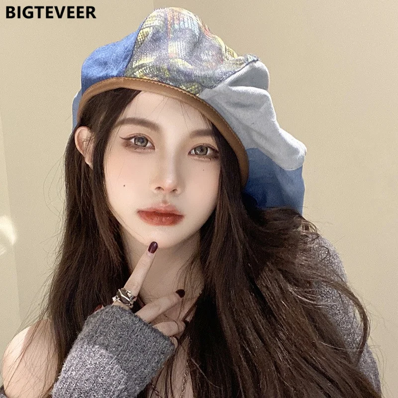 Женский берет в ковбойском стиле, Простроченный берет четырех цветов, в стиле знаменитостей художника, повседневный Модный женский берет, п...
Женский берет в ковбойском стиле, Простроченный берет четырех цветов, в стиле знаменитостей художника, повседневный Модный женский берет, п...