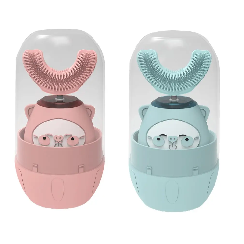 Children's Smart U-shaped Voice Electric Toothbrush Cartoon Sonic Silicone Rechargeable Piggy Upgraded Version
Children's Smart U-shaped Voice Electric Toothbrush Cartoon Sonic Silicone Rechargeable Piggy Upgraded Version