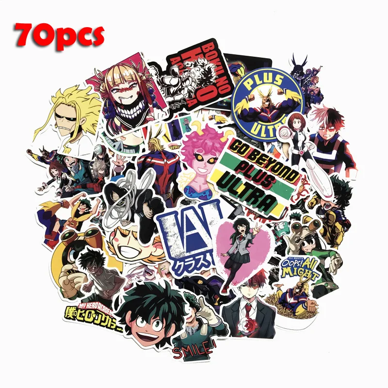 Мультфильм аниме Моя геройская Академия наклейка Izuku Midoriya Bakugou Katsuki Ochaco Uraraka