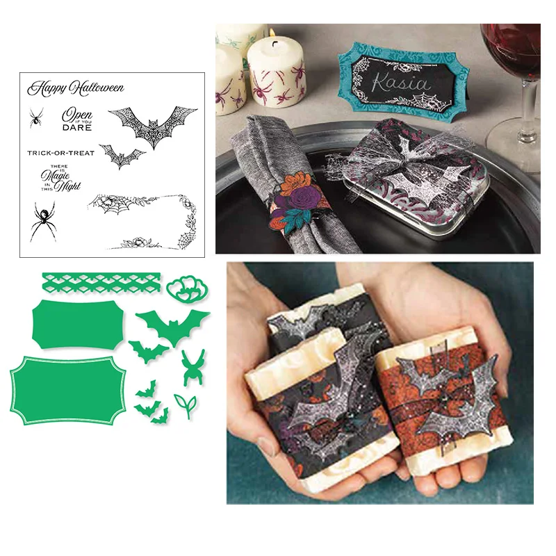 HALLOWS NIGHT MAG Metal Cutting Dies and Clear Stamps for DIY Scrapbooking Crafts Stencil Card Making Photo Album Handmade Decor
HALLOWS NIGHT MAG Metal Cutting Dies and Clear Stamps for DIY Scrapbooking Crafts Stencil Card Making Photo Album Handmade Decor