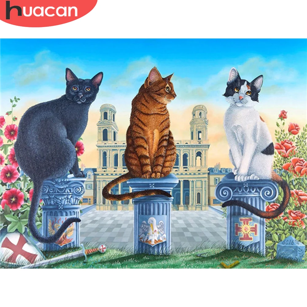 HUACAN Diamond Embroidery 5d Cat Diamond Painting Animal Diamond Mosaic For Needlework And Handicrafts Decor For Home
HUACAN Diamond Embroidery 5d Cat Diamond Painting Animal Diamond Mosaic For Needlework And Handicrafts Decor For Home