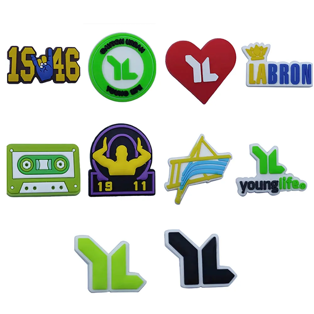 Забавные 1 шт. ПВХ Younglife кассеты ленты украшения для обуви аксессуары Croc Jibz
