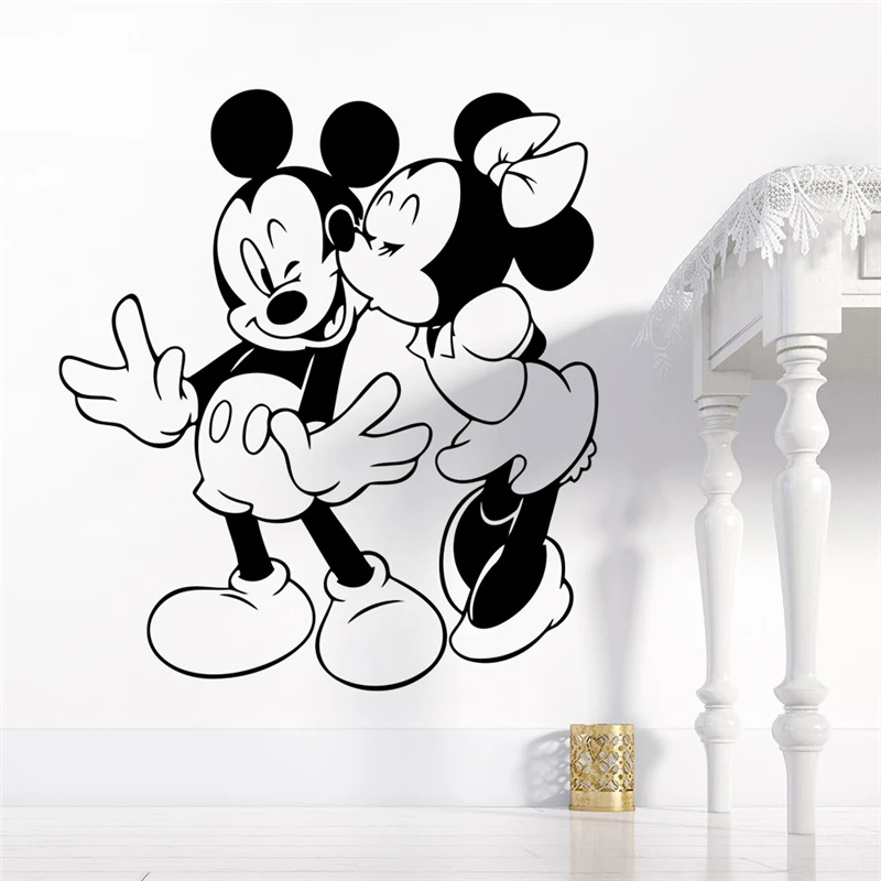 Disney Mickey Minnie Mouse Wall Decals Home Decor Kids Room Nursery Cartoon Wall Stickers Vinyl Mural Art Diy Wallpaper
Disney Mickey Minnie Mouse Wall Decals Home Decor Kids Room Nursery Cartoon Wall Stickers Vinyl Mural Art Diy Wallpaper