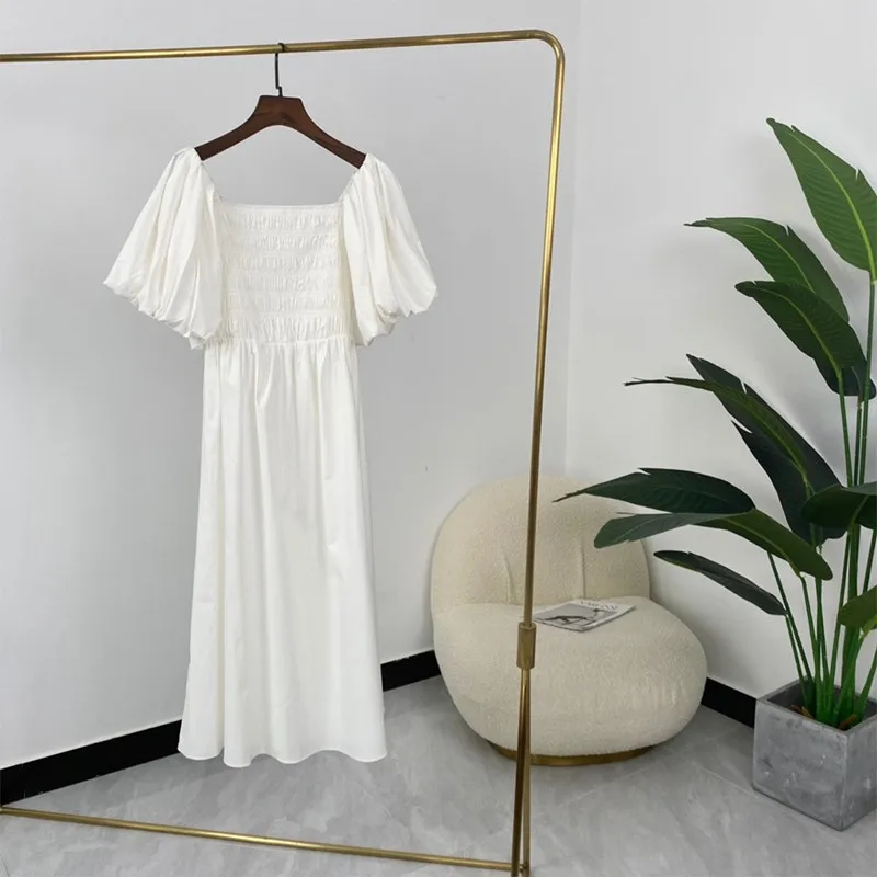 2021 Ladies Fashion Elegant Solid Highest Quality Luminous Organic Cotton Puff Sleeve Slash Neck Midi Dresses
2021 Ladies Fashion Elegant Solid Highest Quality Luminous Organic Cotton Puff Sleeve Slash Neck Midi Dresses