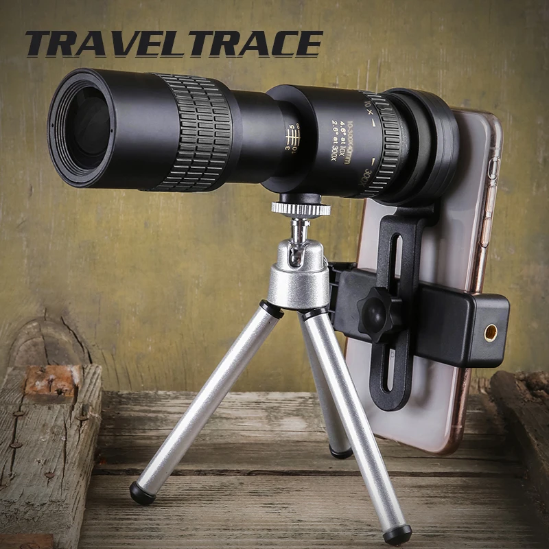 10-300x40 Monocular Telescope for Smartphone Hunting Optical Powerful Super Telephoto Mini Pocket Zoom Binoculars Clear Folded
10-300x40 Monocular Telescope for Smartphone Hunting Optical Powerful Super Telephoto Mini Pocket Zoom Binoculars Clear Folded