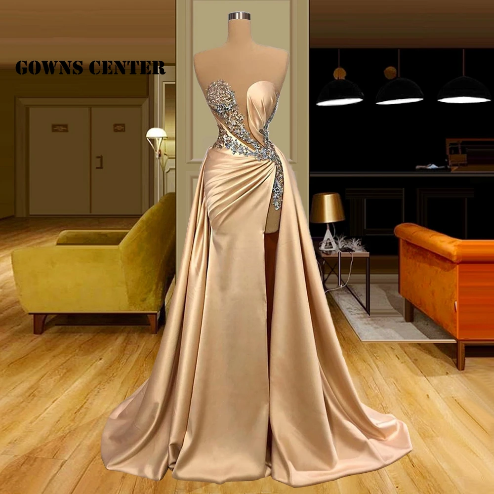 Champagne Evening Dresses Mermaid Formal Dress Women Elegant High Slit Prom Gowns Wedding Party Gown robe de fiesta
Champagne Evening Dresses Mermaid Formal Dress Women Elegant High Slit Prom Gowns Wedding Party Gown robe de fiesta