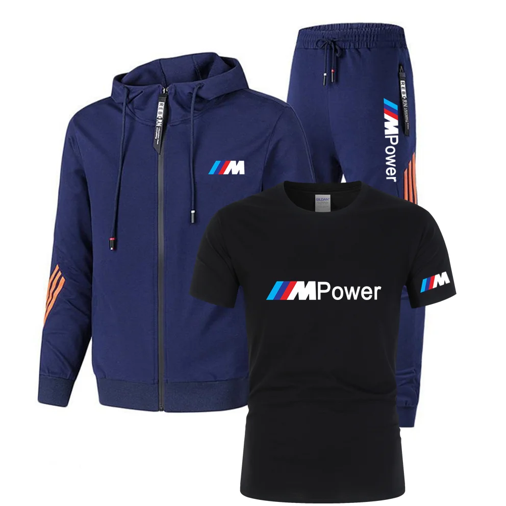 New BMW M men's soccer suit casual sports suit Hoodie set spring thin zip coat + pants three piece gym running suit
New BMW M men's soccer suit casual sports suit Hoodie set spring thin zip coat + pants three piece gym running suit