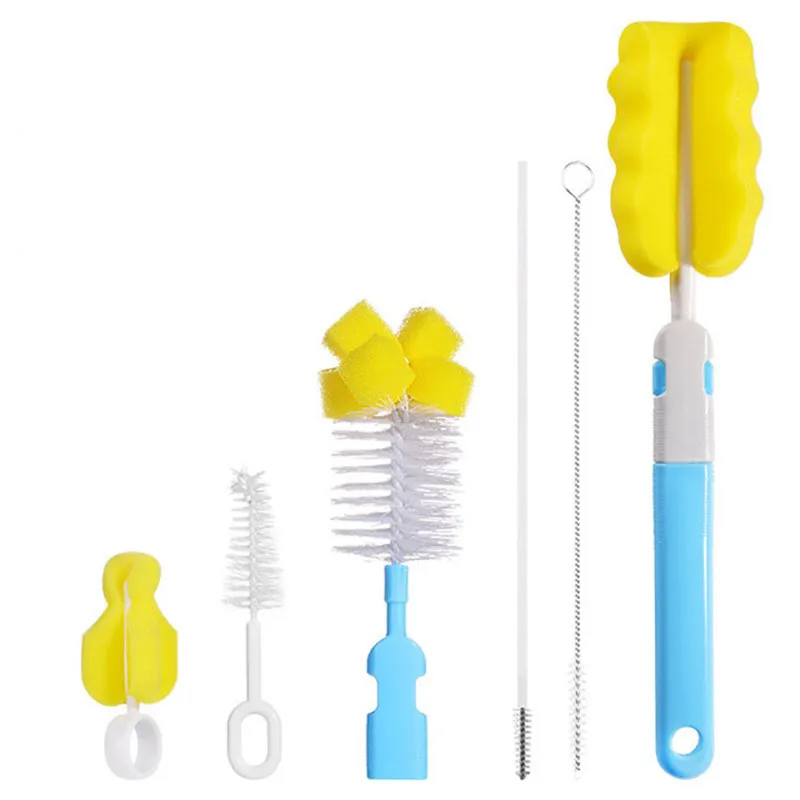 6 pcs/Set Bottle Sponge Cleaning Brush Tools Straw Brush Set Baby Bottle Brushes Brush Cleaning For Baby Bottle Washing Cleaning
6 pcs/Set Bottle Sponge Cleaning Brush Tools Straw Brush Set Baby Bottle Brushes Brush Cleaning For Baby Bottle Washing Cleaning