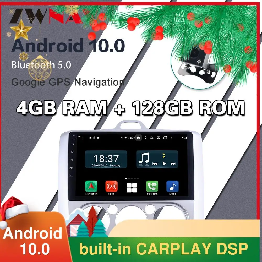 4G 128G Android 10 Car DVD Multimedia Player GPS For Ford Focus 2 Mk 2 audio auto radio stereo navigation 2004-2011
4G 128G Android 10 Car DVD Multimedia Player GPS For Ford Focus 2 Mk 2 audio auto radio stereo navigation 2004-2011